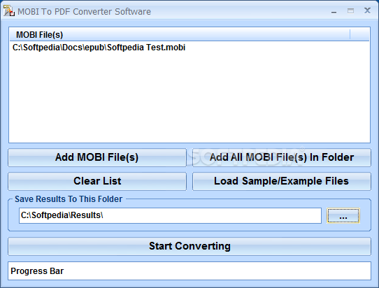 MOBI To PDF Converter Software