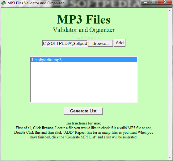 MP3 Files Validator and Organizer