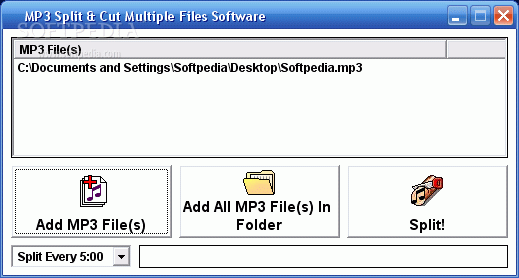 MP3 Split & Cut Multiple Files Software