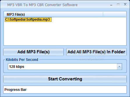 MP3 VBR To MP3 CBR Converter Software