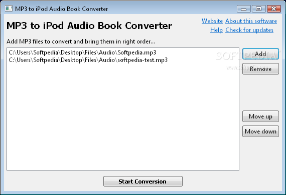 MP3 to iPod Audio Book Converter MP3 to iPod Audio Book Converter