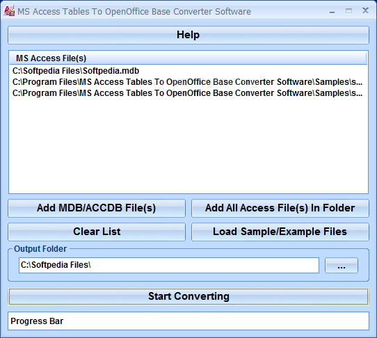 MS Access Tables To OpenOffice Base Converter Software