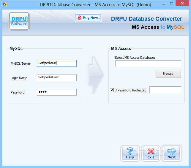 DRPU Database Converter - MS Access to MySQL