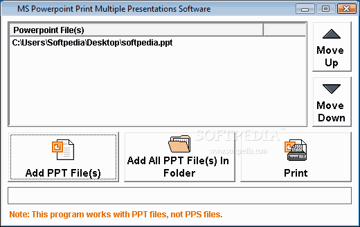 MS Powerpoint Print Multiple Presentations