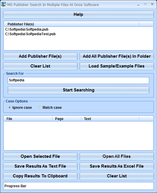 MS Publisher Search In Multiple Files At Once Software