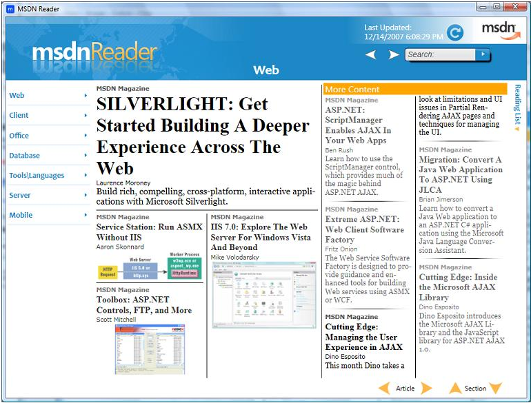 MSDN Reader
