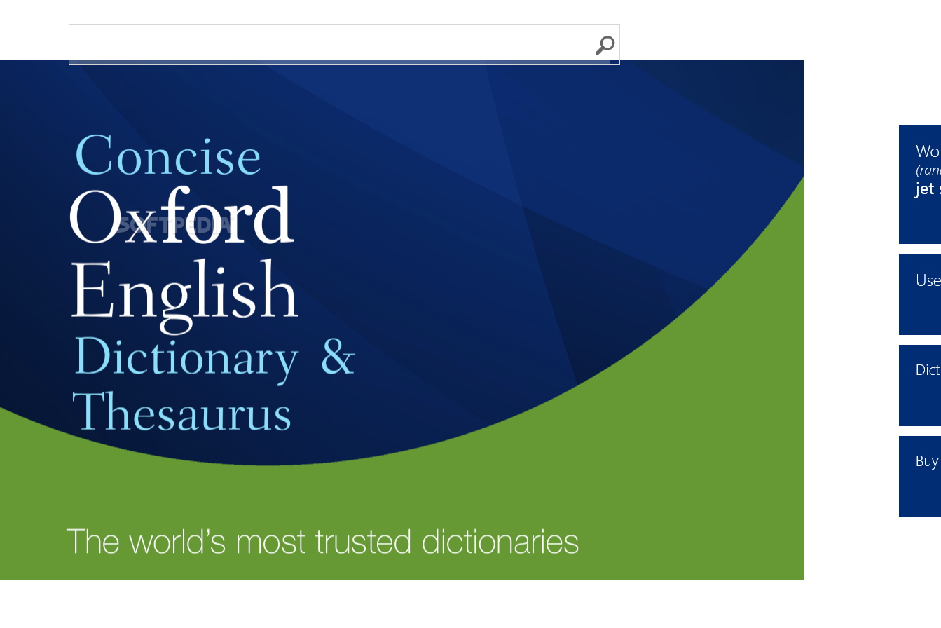 Concise Oxford English Dictionary and Thesaurus