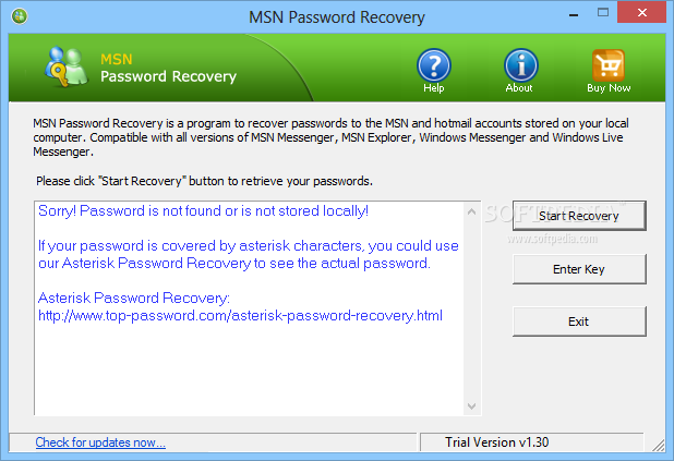 MSN Password Recovery