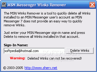 MSN Winks Remover