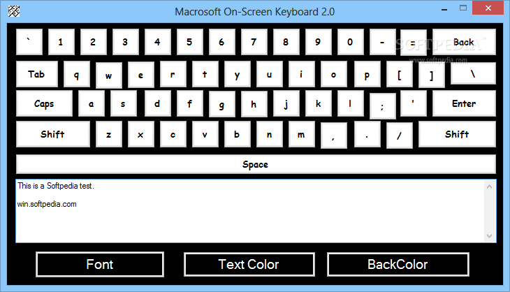 Macrosoft On-Screen Keyboard