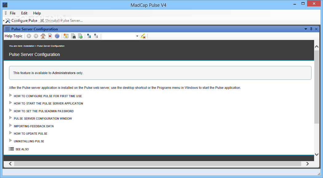 MadCap Pulse (formerly MadCap Feedback Server)