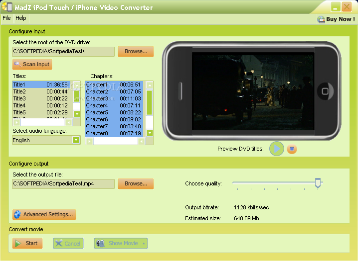 MadZ DVD to iPod Touch/iPhone Video Converter