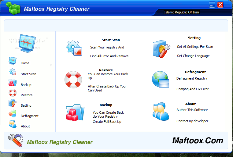 Maftoox Registry Cleaner
