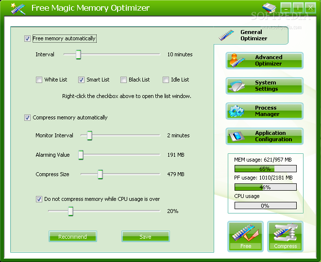 Magic Memory Optimizer