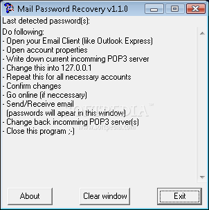 Mail Password Recovery