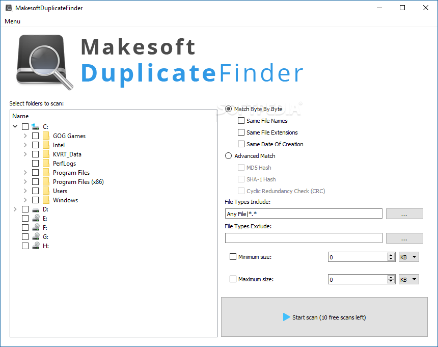 Makesoft DuplicateFinder