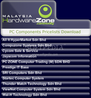 Malaysia HardwareZone Pricelist Download
