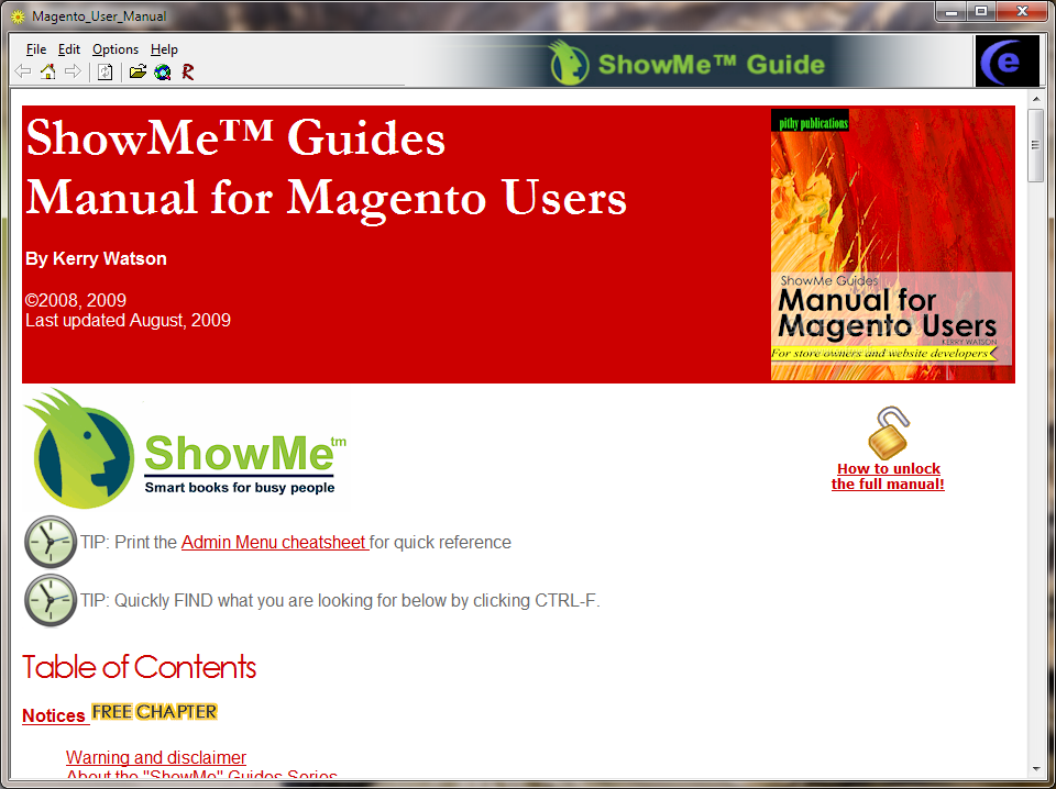 Manual for MAGENTO Users