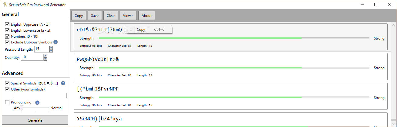 SecureSafe Pro Password Generator