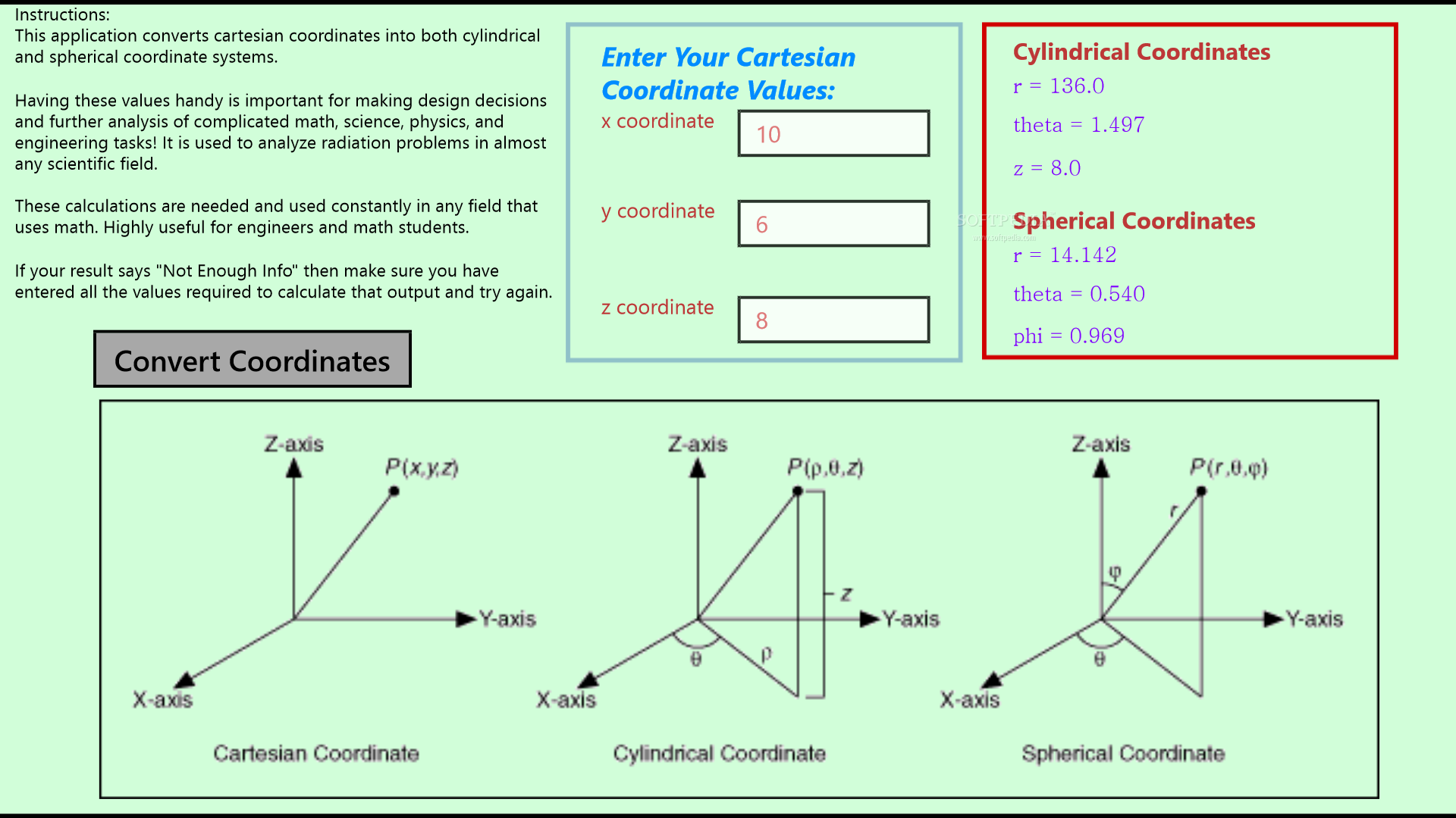 Math Coordinate Converter