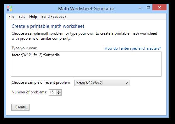 Math Worksheet Generator