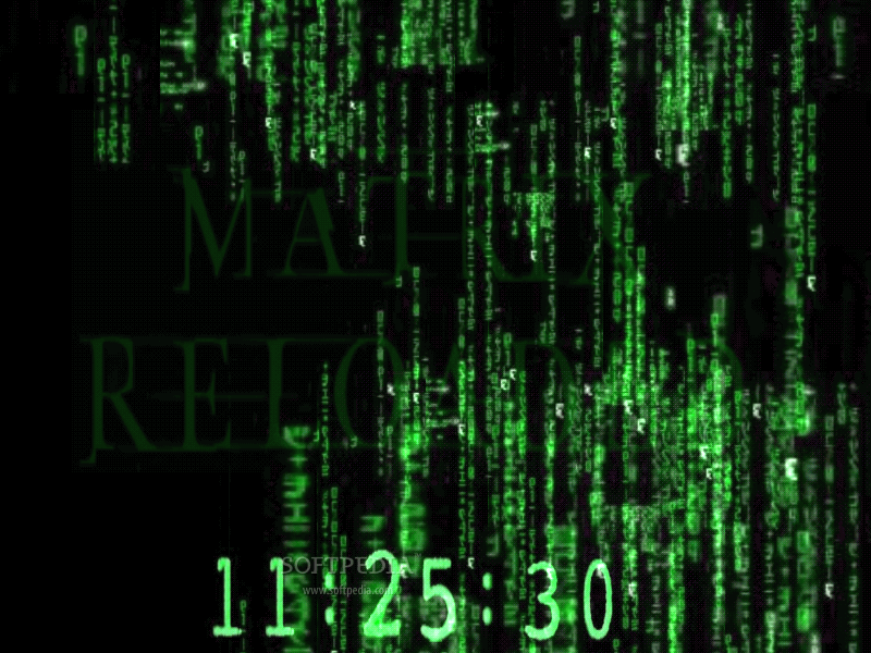 Matrix Reloaded Screensaver