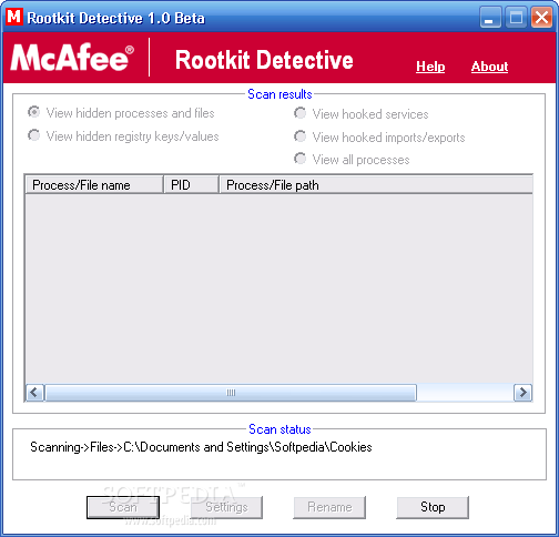 McAfee Rootkit Detective