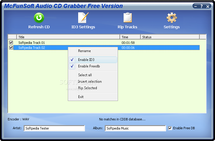 McFunSoft Audio CD Grabber