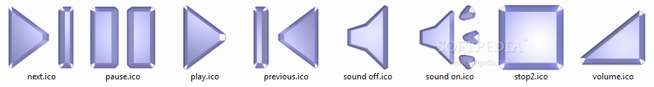 Media Player Control Icons