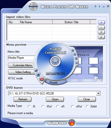 Media Player DVD Maker