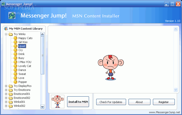 Messenger Jump! MSN Content Installer
