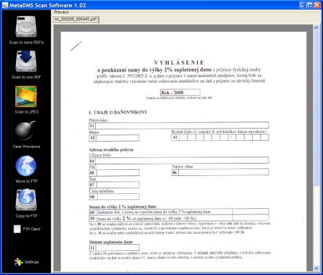 MetaDMS Scan Software