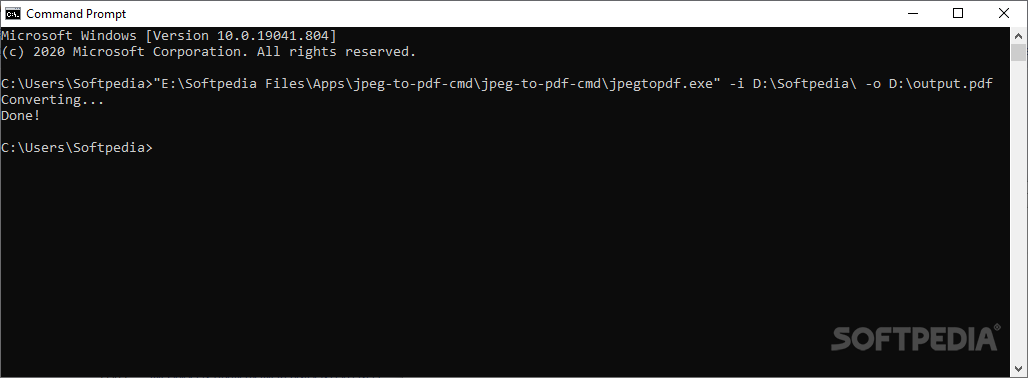 Mgosoft JPEG To PDF Command Line