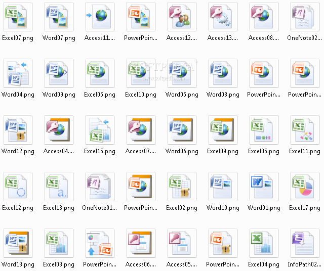 Microsoft Office 2007 icons