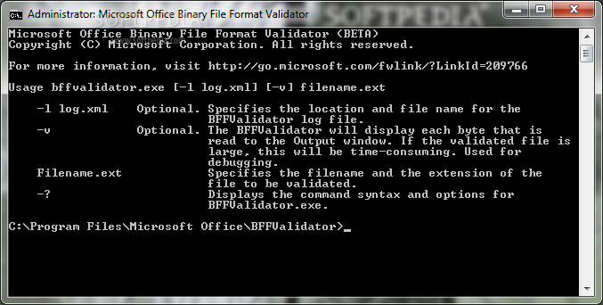 Microsoft Office Binary File Format Validator