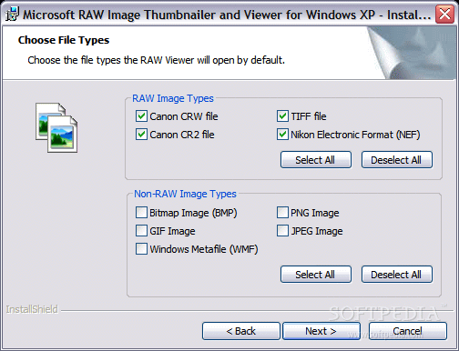 MS RAW Image Thumbnailer and Viewer Powertoy