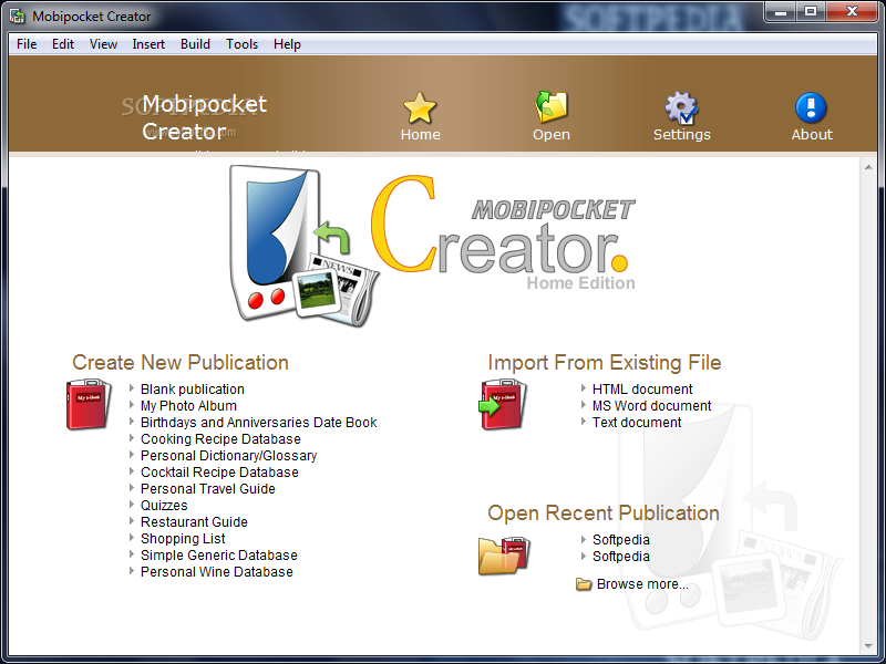 Mobipocket Creator Home Edition