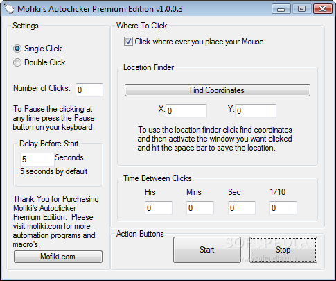 Mofiki's AutoClicker Premium