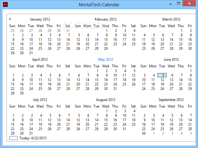 MortalTech Calendar