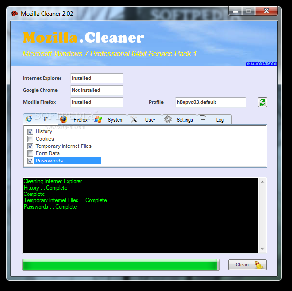 Mozilla Cleaner