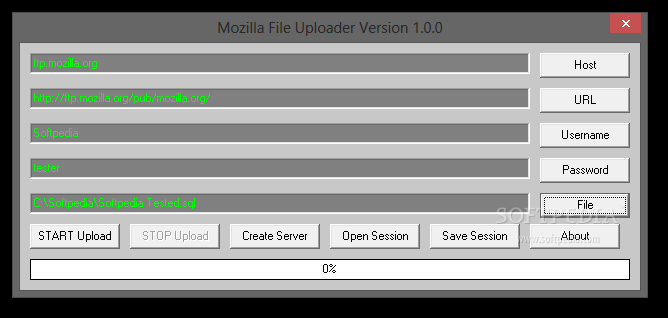Mozilla File Uploader