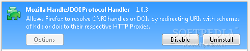 Mozilla Handle/DOI Protocol Handler