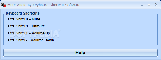 Mute Audio By Keyboard Shortcut Software