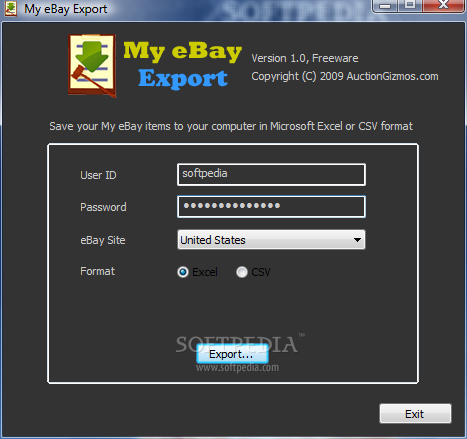 My eBay Export