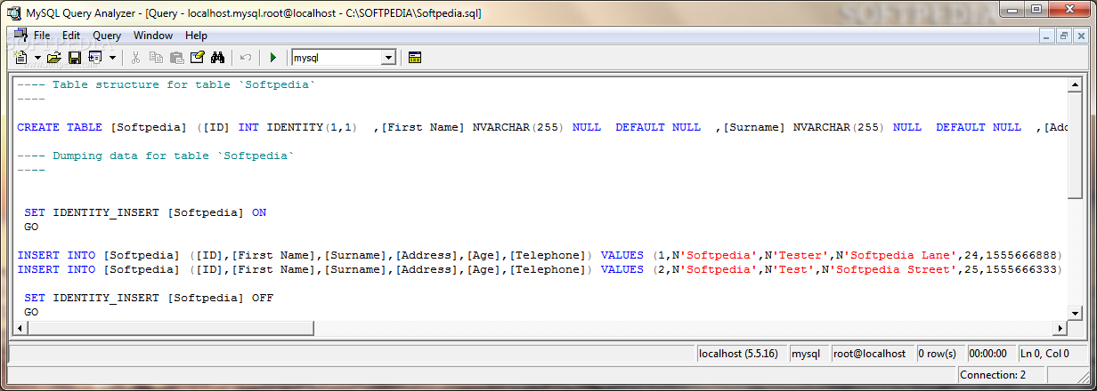 MySQL Query Analyzer