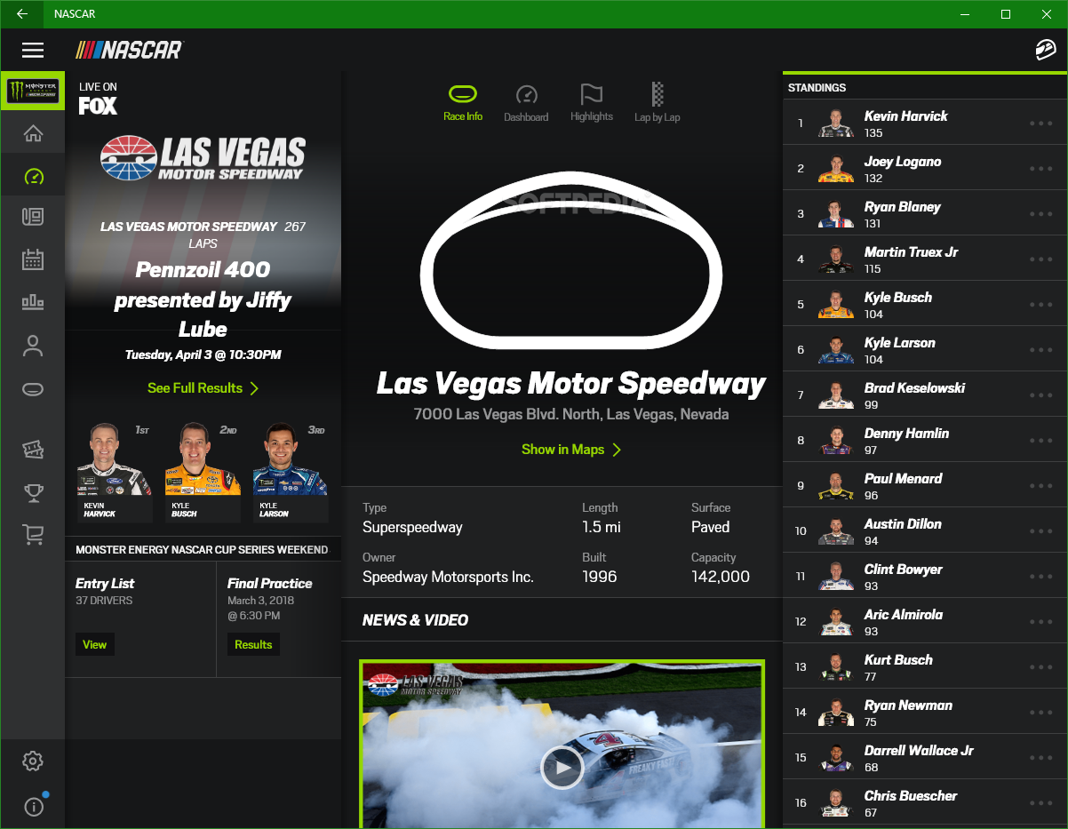 NASCAR for Windows 10