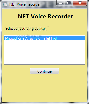.NET Voice Recorder