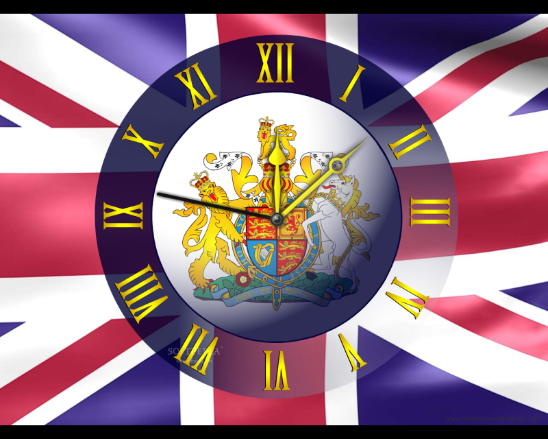 NFS GB Flag Clock
