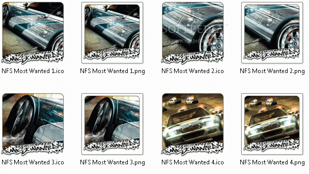 NFS Most Wanted Icon Pack