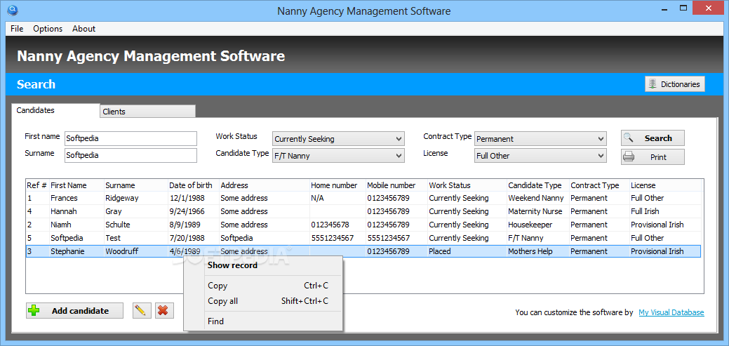 Nanny Agency Management Software